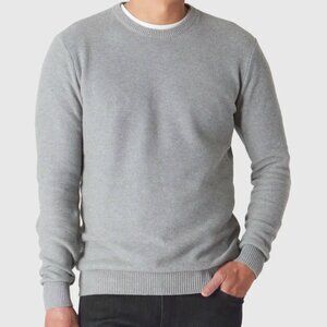 Classic Gray Crewneck Sweater for Men